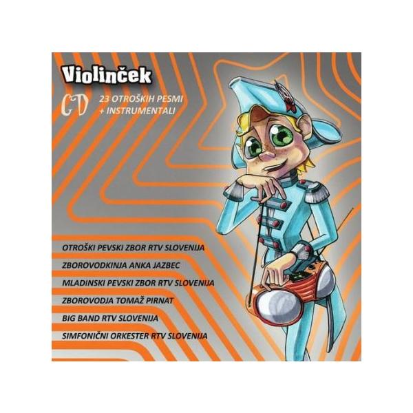 VIOLINČEK: 23 otroških pesmi, pesmarica, instrumentali, zgoščenka, otroška glasba