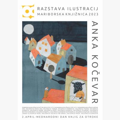 Anka Kočevar, razstava ilustracij, plakat