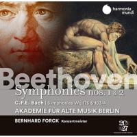 Ludwig van Beethoven: Symphonies nos. 1 & 2. C. P. E. Bach: Symohonies Wq 175 & 183-4, klasična glasba