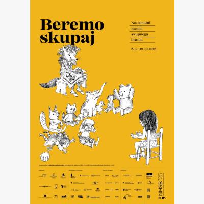 Beremo skupaj, Nacionalni mesec skupnega branja, plakat