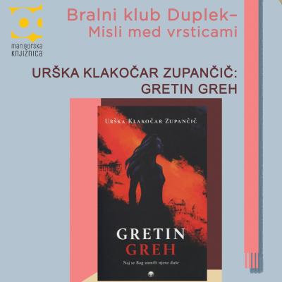 Bralni klub Duplek_plakat. Oblikovanje: Sara Šavelj Predin