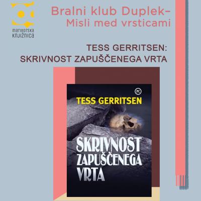 Tess Gerritsen: Skrivnost zapuščenega vrta_plakat