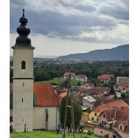 Pogled na Kamnico in cerkev l. 2023. Foto: N. Hriberšek Vuk