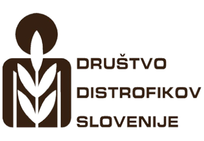 Logotip Društva distrofikov Slovenije - nacionalne reprezentativne invalidske organizacije na območju celotne Slovenije