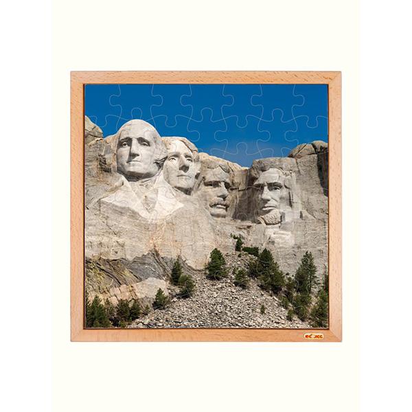 Gora Rushmore, izobraževalna igra, puzzle