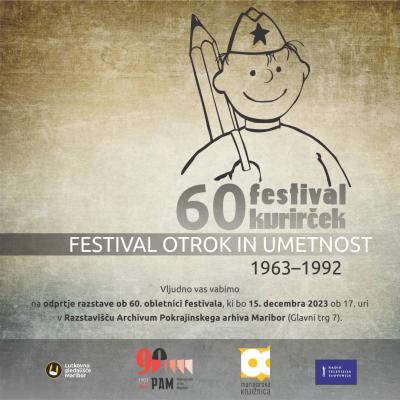 Otvoritev razstave: FESTIVAL KURIRČEK – 60 LET - plakat