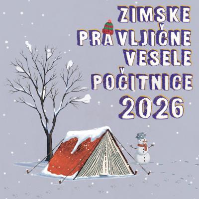 Zimske pravljične vesele počitnice_plakat. Oblikovanje: Sara Šavelj Predin. 