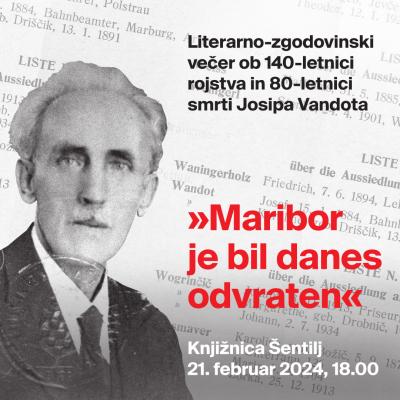 Plakat literarno-zgodovinskega večera: 