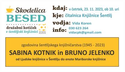 50 let Knjižnice Šentilj, vabilo na prireditev