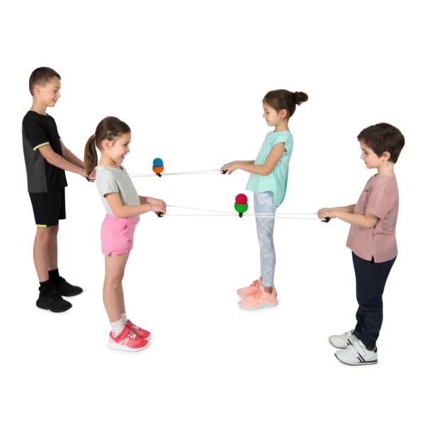 Komplet vrvi za prenašanje žogic, družabna igra