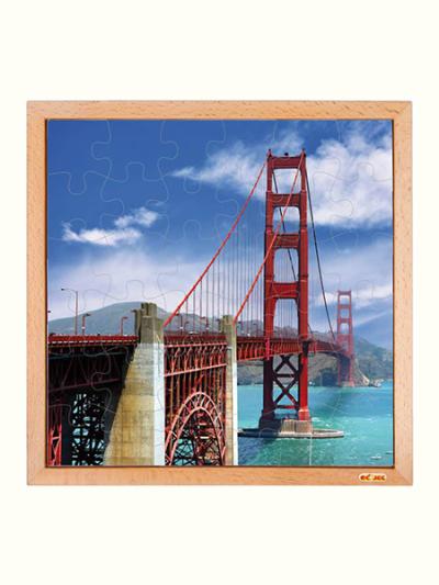 Most Golden Gate, izobraževalna igrača, puzzle