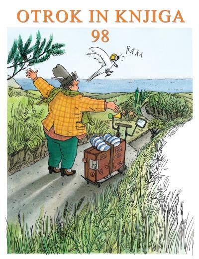 Revija Otrok in knjiga št. 98, na naslovnici ilustracija Levstikove nagrajenke za leto 2017, Tanje Komadina.