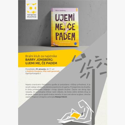 plakat za Bralni klub za najstnike: ﻿NATAŠA KONC LORENZUTTI - AVTOBUS OB TREH﻿ - plakat