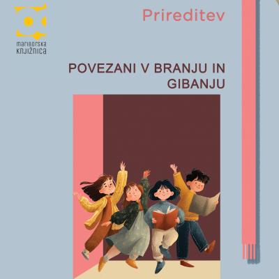 Povezani v branju in gibanju_plakat