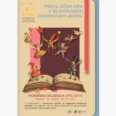 Pravljična ura v slovenskem znakovnem jeziku_plakat