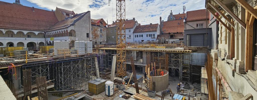 The new Central Library is being built in Maribor