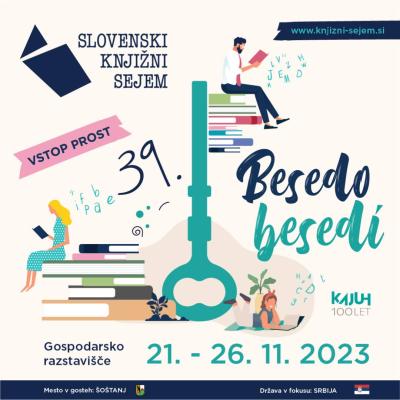 39. Slovenski knjižni sejem: JAZ SEM KNJIGA, PREBERI ME, vabilo na prireditev