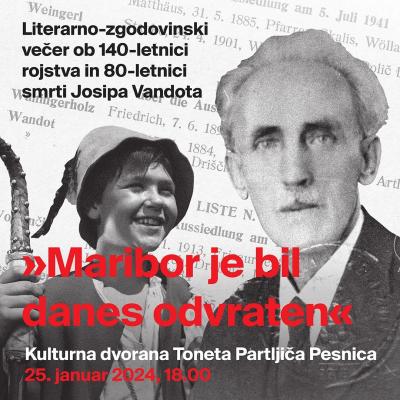 Plakat literarno-zgodovinskega večera: 